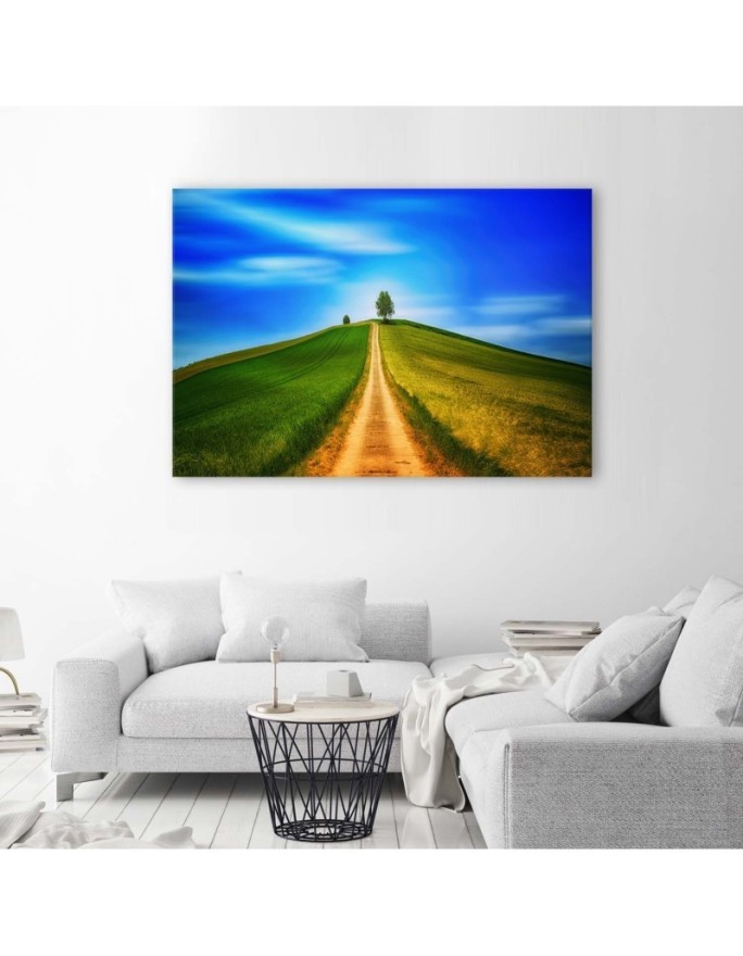 Road to the hill - Canvas print modern | FEEBY