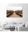 Bridge of dunes road to the beach - Canvas print | FEEBY