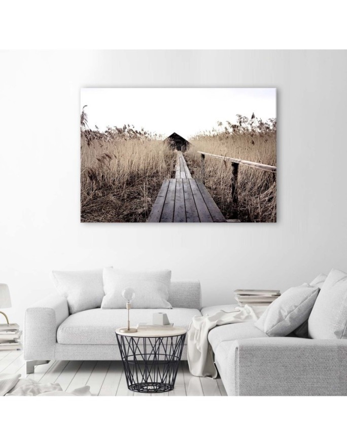 Old platform pampas grass - Canvas prints for the living room | FEEBY