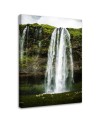 Canvas print - Waterfall in green mountains | FEEBY