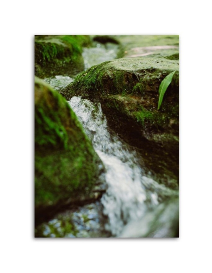 Modern painting for living room - Rushing stream of rocks | FEEBY