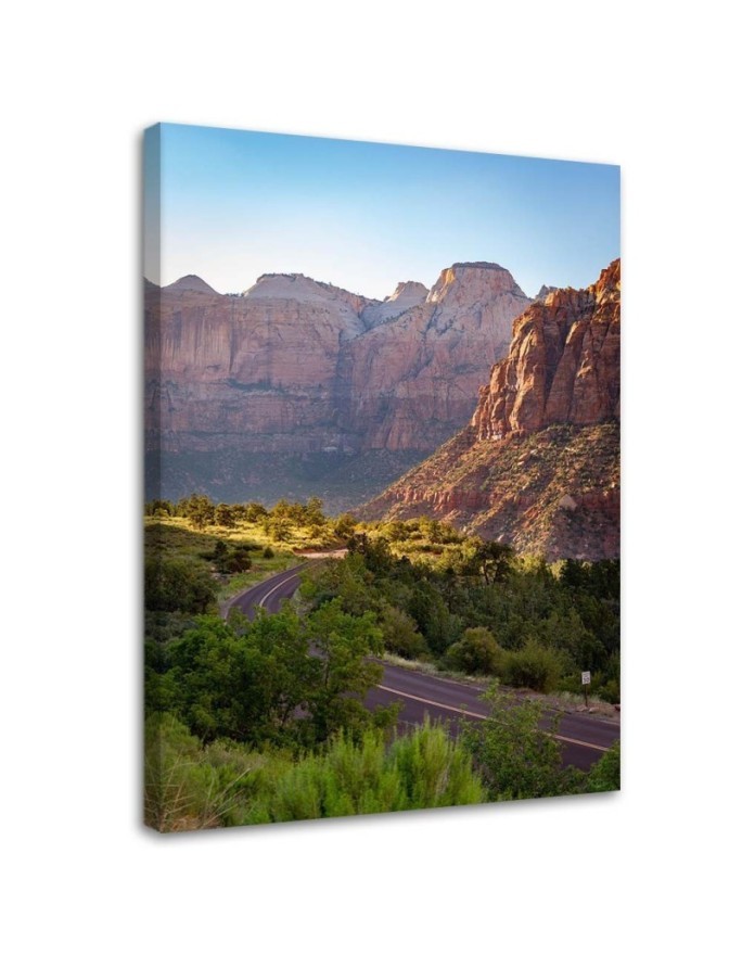 Canvas prints for living room - Mountain road of rocks | FEEBY