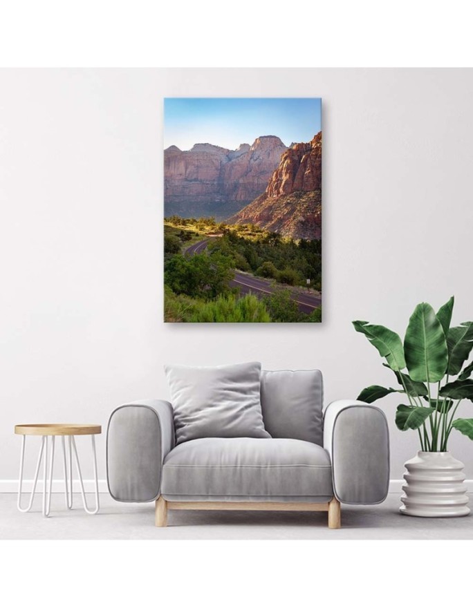 Canvas prints for living room - Mountain road of rocks | FEEBY