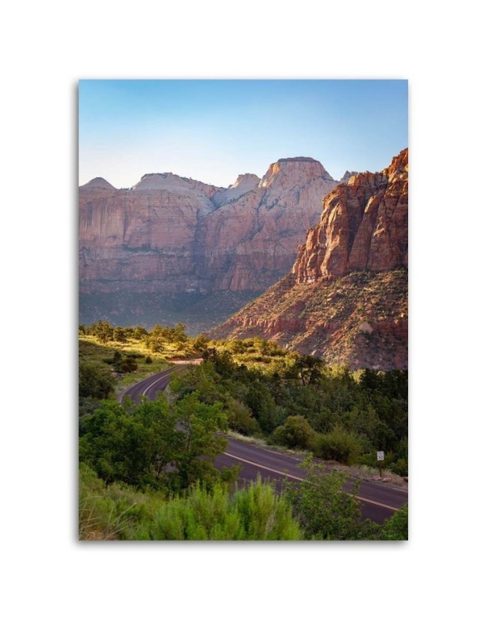 Canvas prints for living room - Mountain road of rocks | FEEBY