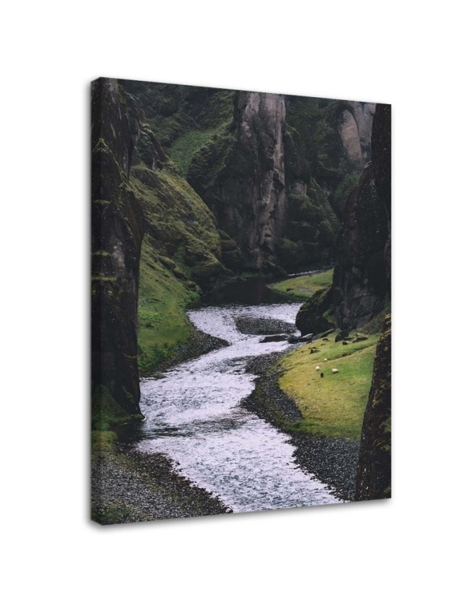 Canvas painting - Stream in the mountains | FEEBY