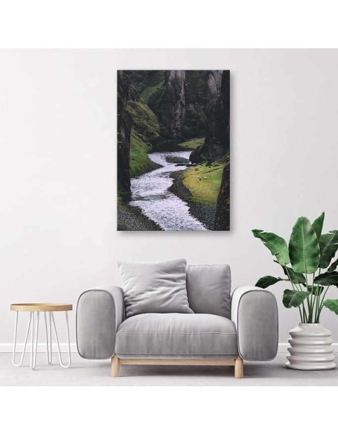 Canvas painting - Stream in the mountains | FEEBY
