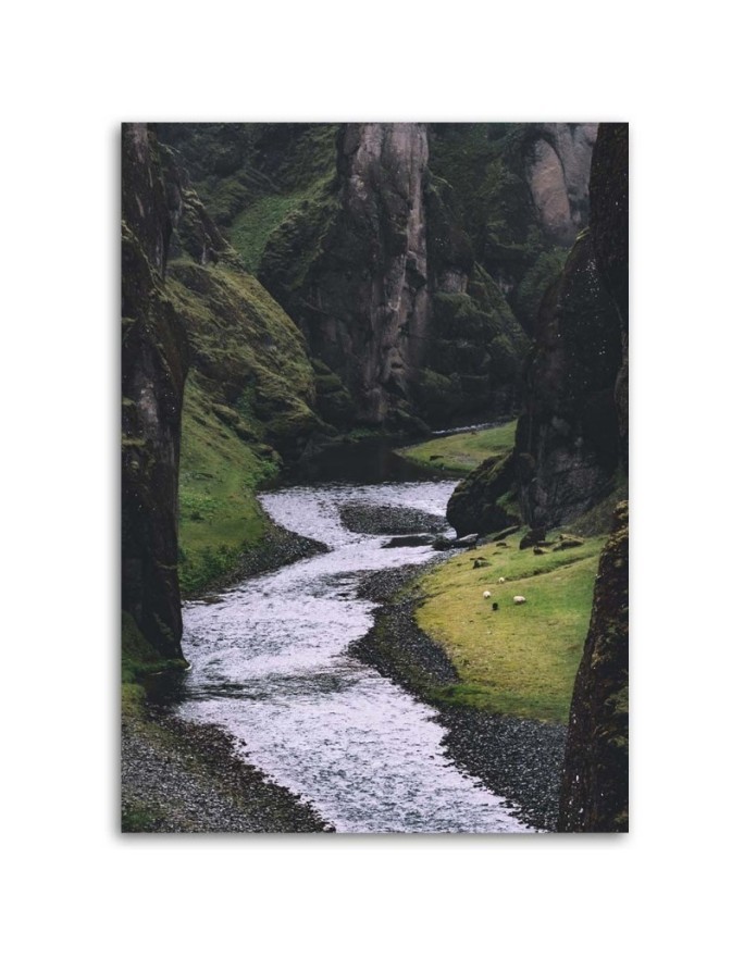 Canvas painting - Stream in the mountains | FEEBY