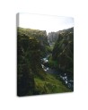 Modern Canvas painting for bedroom - Mountain landscape with river | FEEBY