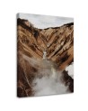 Modern Canvas painting for bedroom - River in the mountains | FEEBY