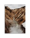 Modern Canvas painting for bedroom - River in the mountains | FEEBY