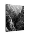 Canvas print - Black and white mountain landscape | FEEBY