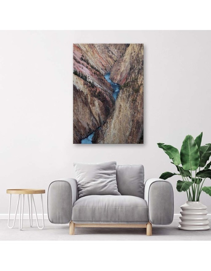 Canvas print - Rushing river among the rocks | FEEBY