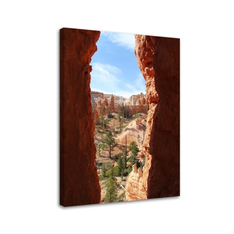 Modern painting for living room - Rocky landscape view | FEEBY