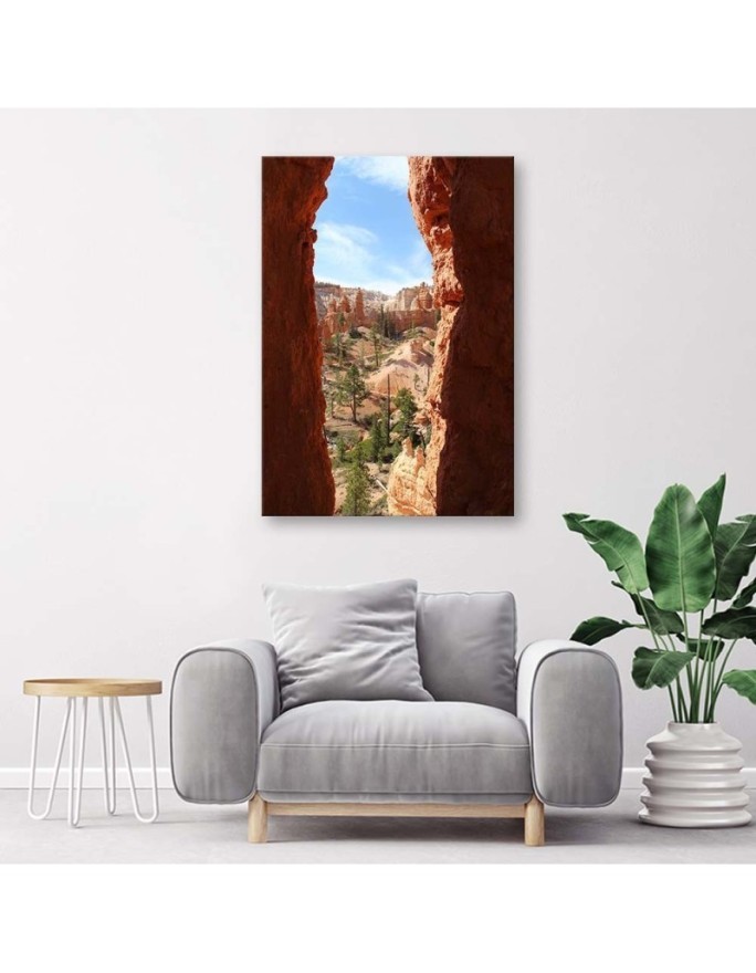 Modern painting for living room - Rocky landscape view | FEEBY
