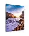 Ocean and rocks landscape - Canvas painting for living room | FEEBY