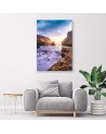 Ocean and rocks landscape - Canvas painting for living room | FEEBY