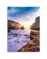 Ocean and rocks landscape - Canvas painting for living room | FEEBY