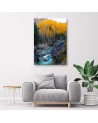 Stream in the forest Canvas print landscape - | FEEBY