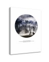 Canvas painting - Forest in the mist landscape | FEEBY
