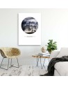Canvas painting - Forest in the mist landscape | FEEBY
