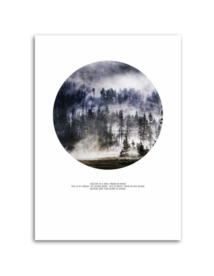 Canvas painting - Forest in the mist landscape | FEEBY