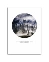 Canvas painting - Forest in the mist landscape | FEEBY
