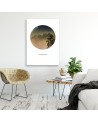 Modern Canvas painting for bedroom - Forest in the mist landscape | FEEBY