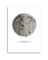 Modern Canvas painting for bedroom - Birds in the fog forest landscape | FEEBY