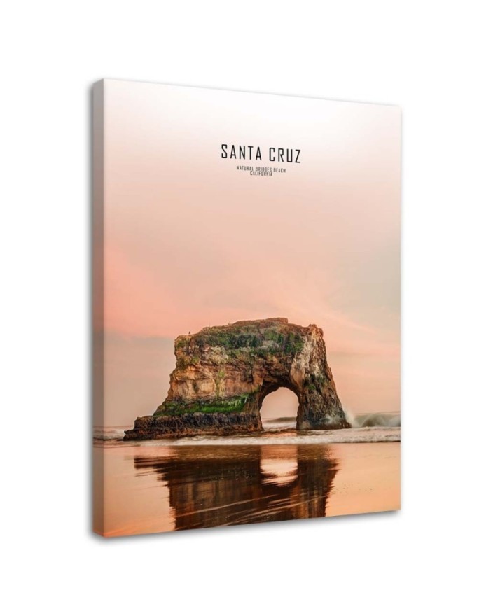 Canvas painting for living room - Santa Cruz rock | FEEBY