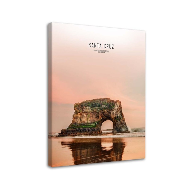 Canvas painting for living room - Santa Cruz rock | FEEBY