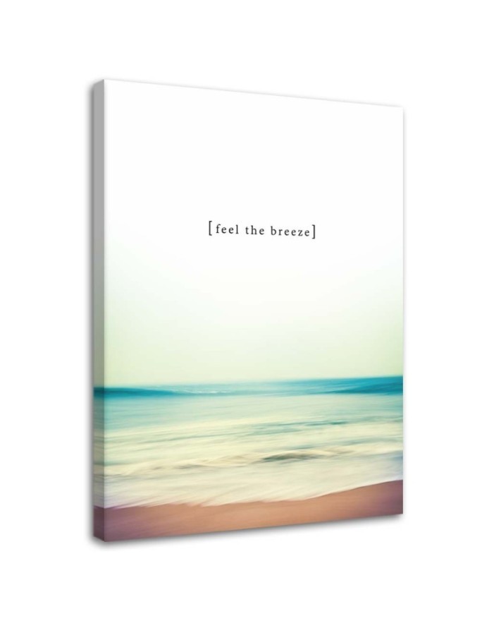 Canvas prints with quote - Feel the breeze sea beach | FEEBY