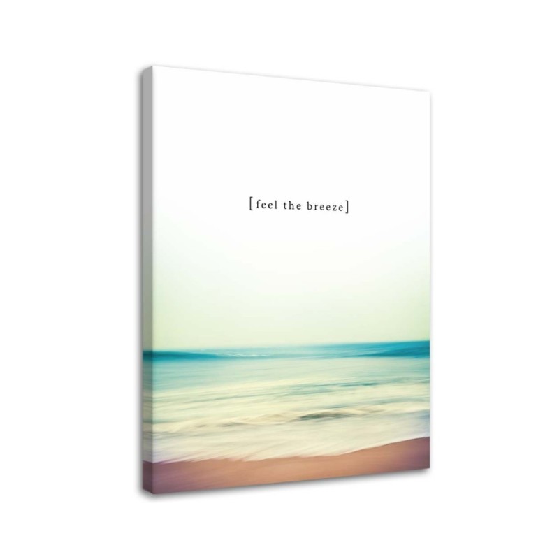 Canvas prints with quote - Feel the breeze sea beach | FEEBY