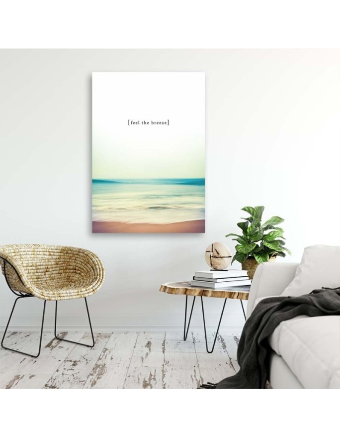 Canvas prints with quote - Feel the breeze sea beach | FEEBY