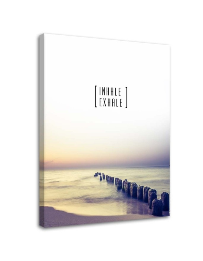 Canvas prints for living room - Inhale exhale sea beach | FEEBY