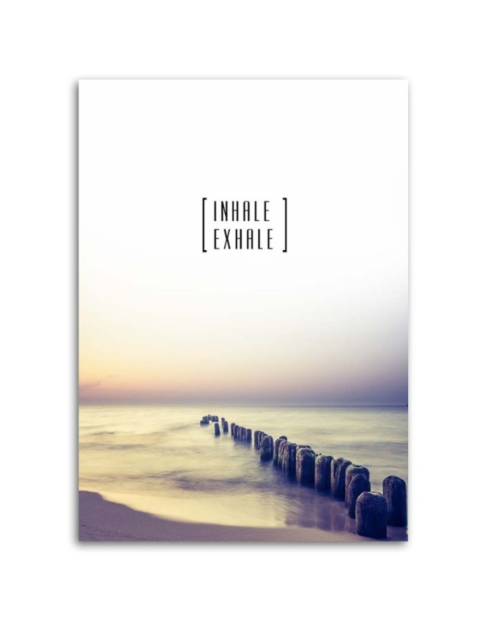 Canvas prints for living room - Inhale exhale sea beach | FEEBY