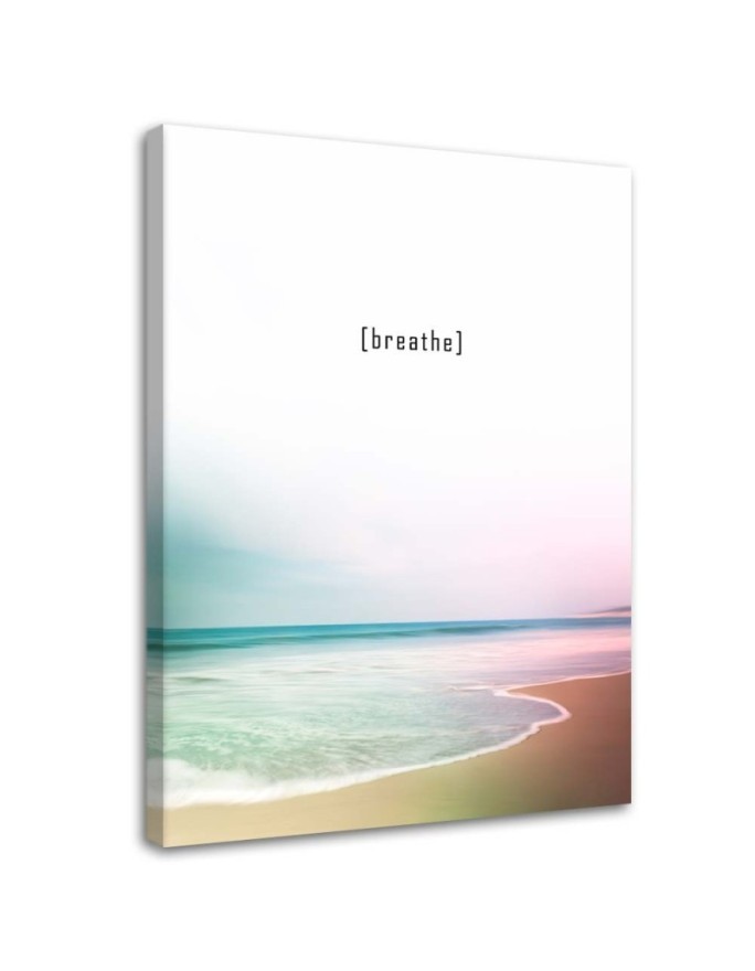Canvas prints for living room - Motivational caption sea beach | FEEBY