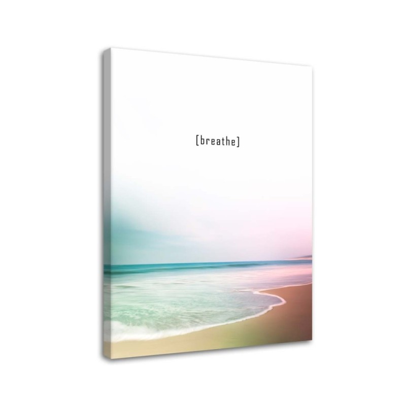 Canvas prints for living room - Motivational caption sea beach | FEEBY