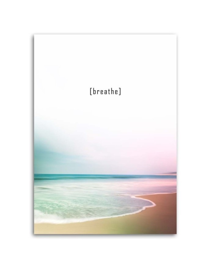 Canvas prints for living room - Motivational caption sea beach | FEEBY