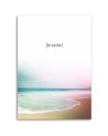 Canvas prints for living room - Motivational caption sea beach | FEEBY