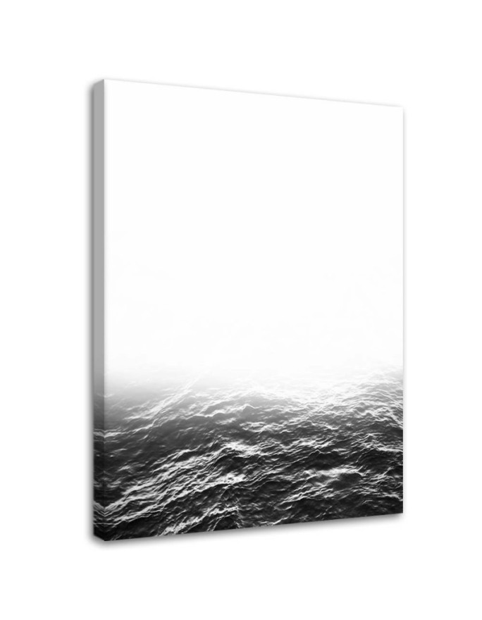 Canvas print Grey waves