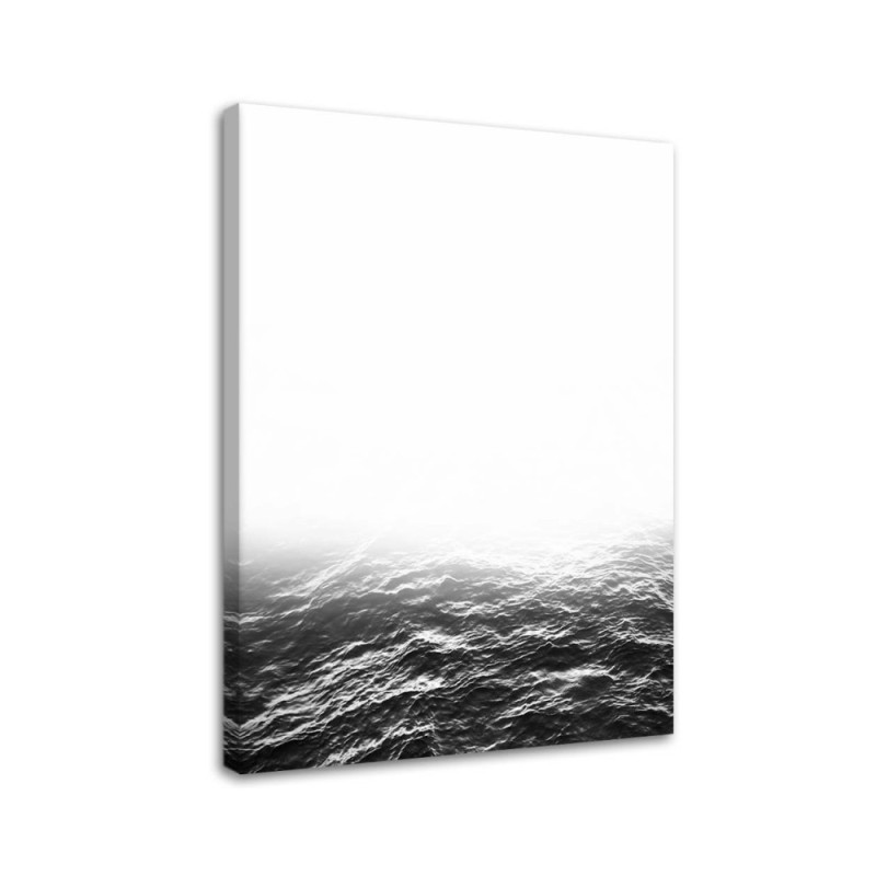 Canvas painting - Grey waves view | FEEBY