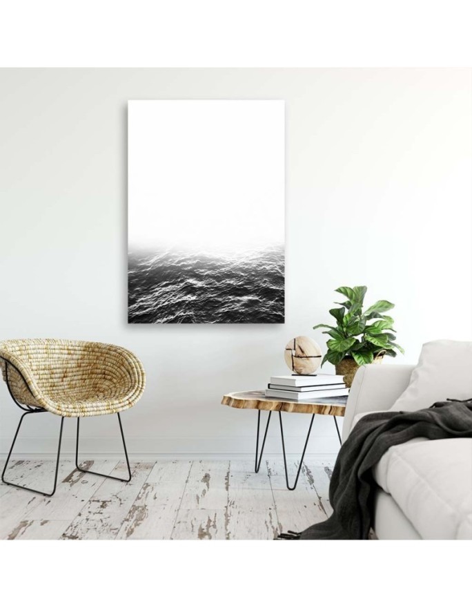 Canvas painting - Grey waves view | FEEBY