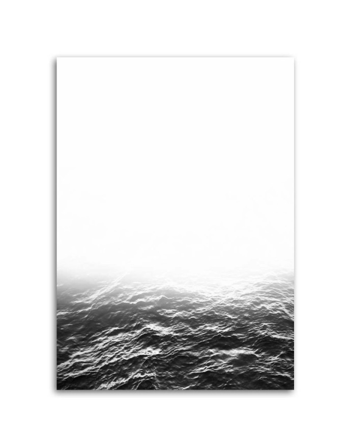 Canvas painting - Grey waves view | FEEBY