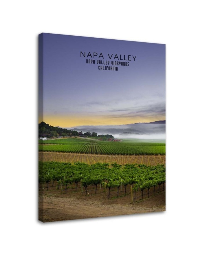 Bedroom painting - Napa Valley at dawn landscape | FEEBY