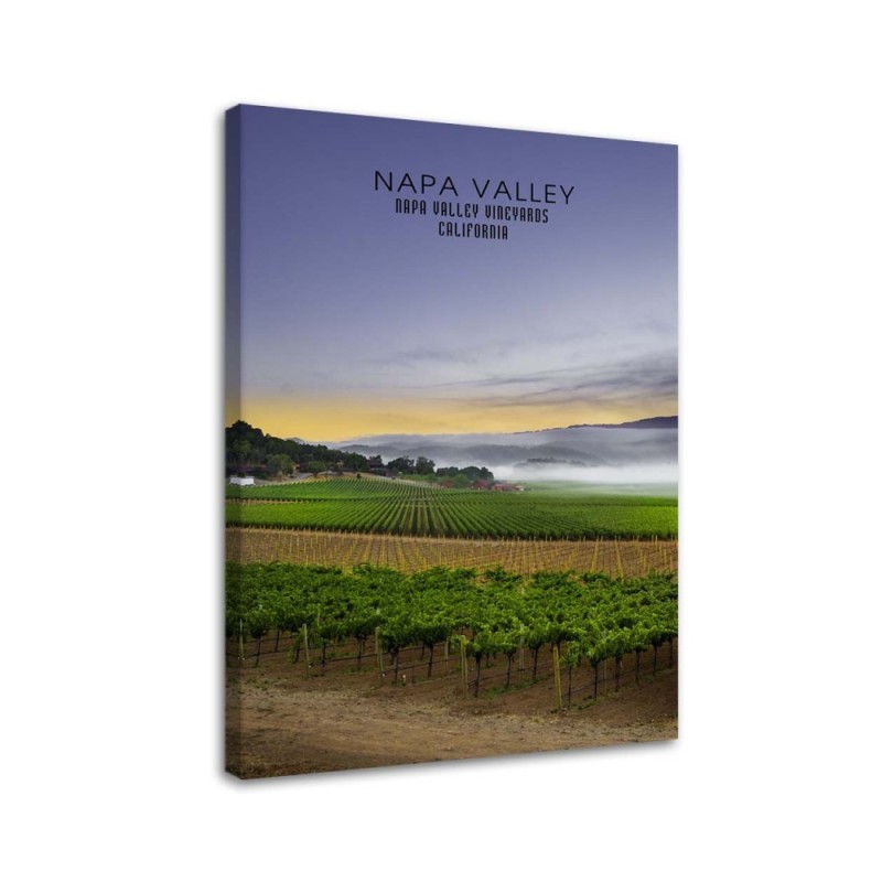 Bedroom painting - Napa Valley at dawn landscape | FEEBY