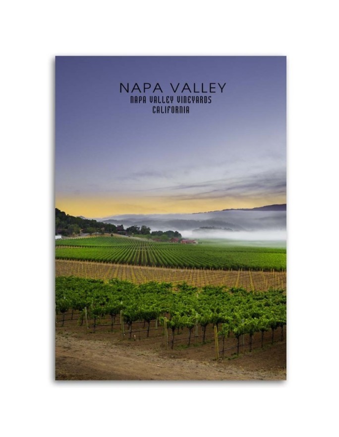 Bedroom painting - Napa Valley at dawn landscape | FEEBY