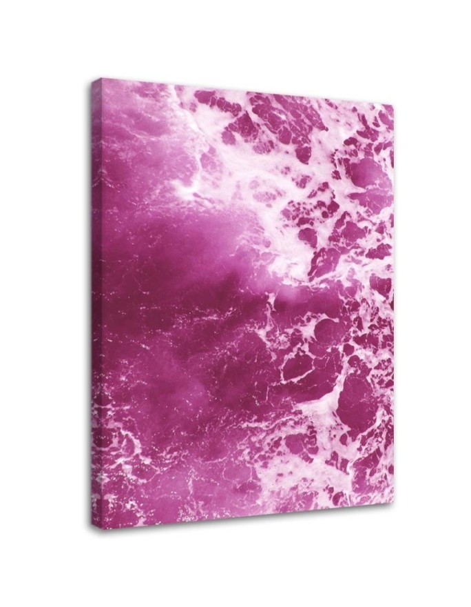 Modern canvas print - Pink waves abstract| FEEBY
