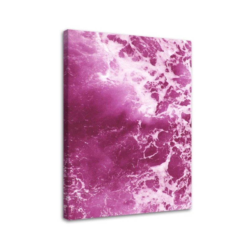 Modern canvas print - Pink waves abstract| FEEBY