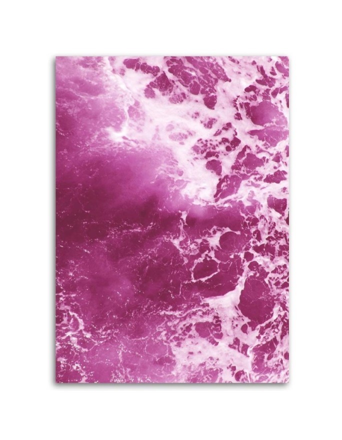 Modern canvas print - Pink waves abstract| FEEBY