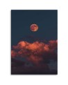 Modern Canvas painting for living room - Pink clouds | FEEBY